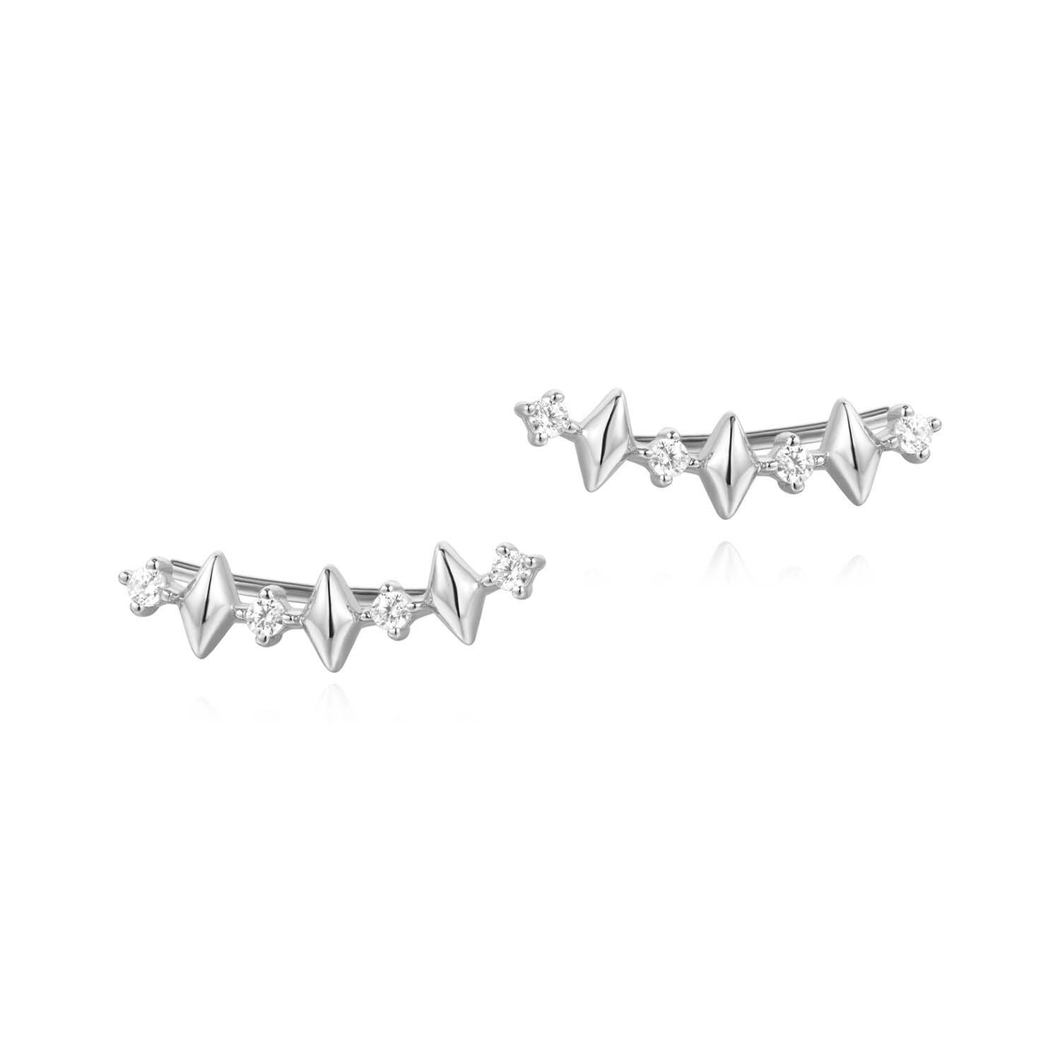  Dusk Divas - Silver / Rhodium plated - Zirconia
